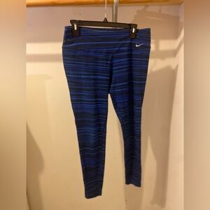 Nike Dri-FIT Blue Patterned Leggings